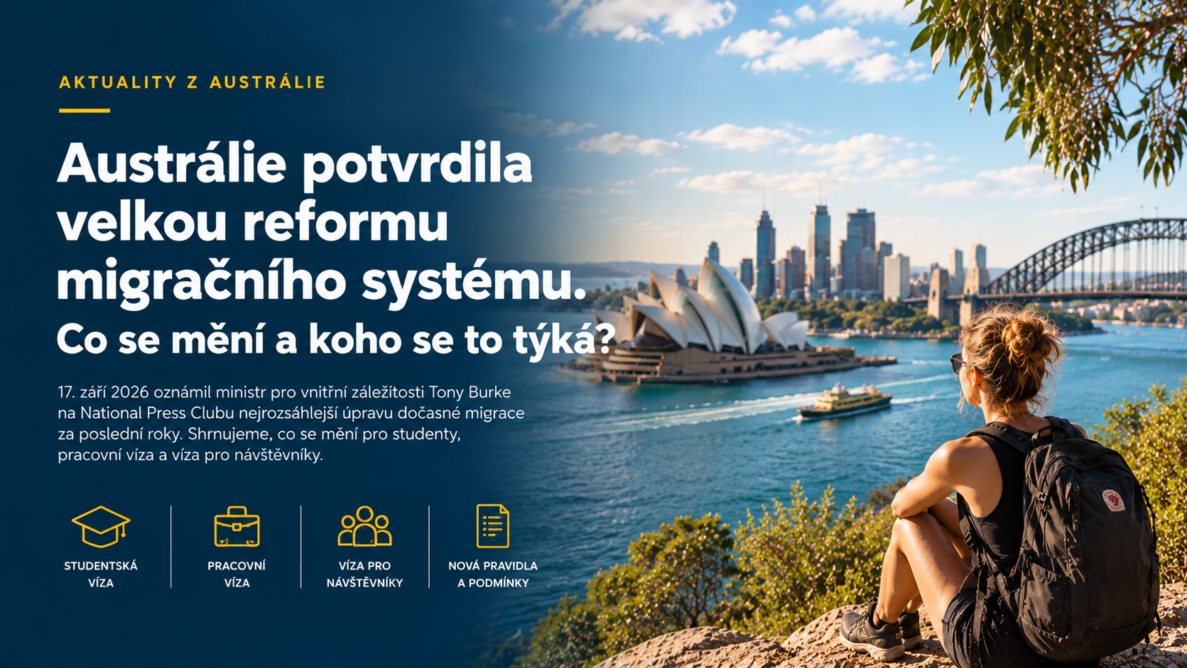 Reforma migračního systému Austrálie 2026 a změny víz pro studenty a pracovníky