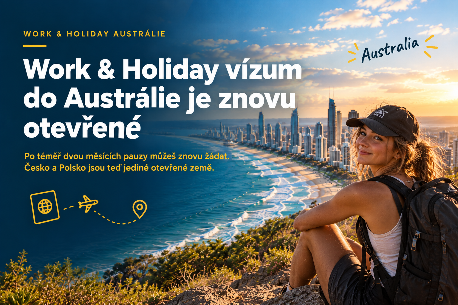 Work and Holiday vízum do Austrálie je znovu otevřené pro české občany – Pacific Center