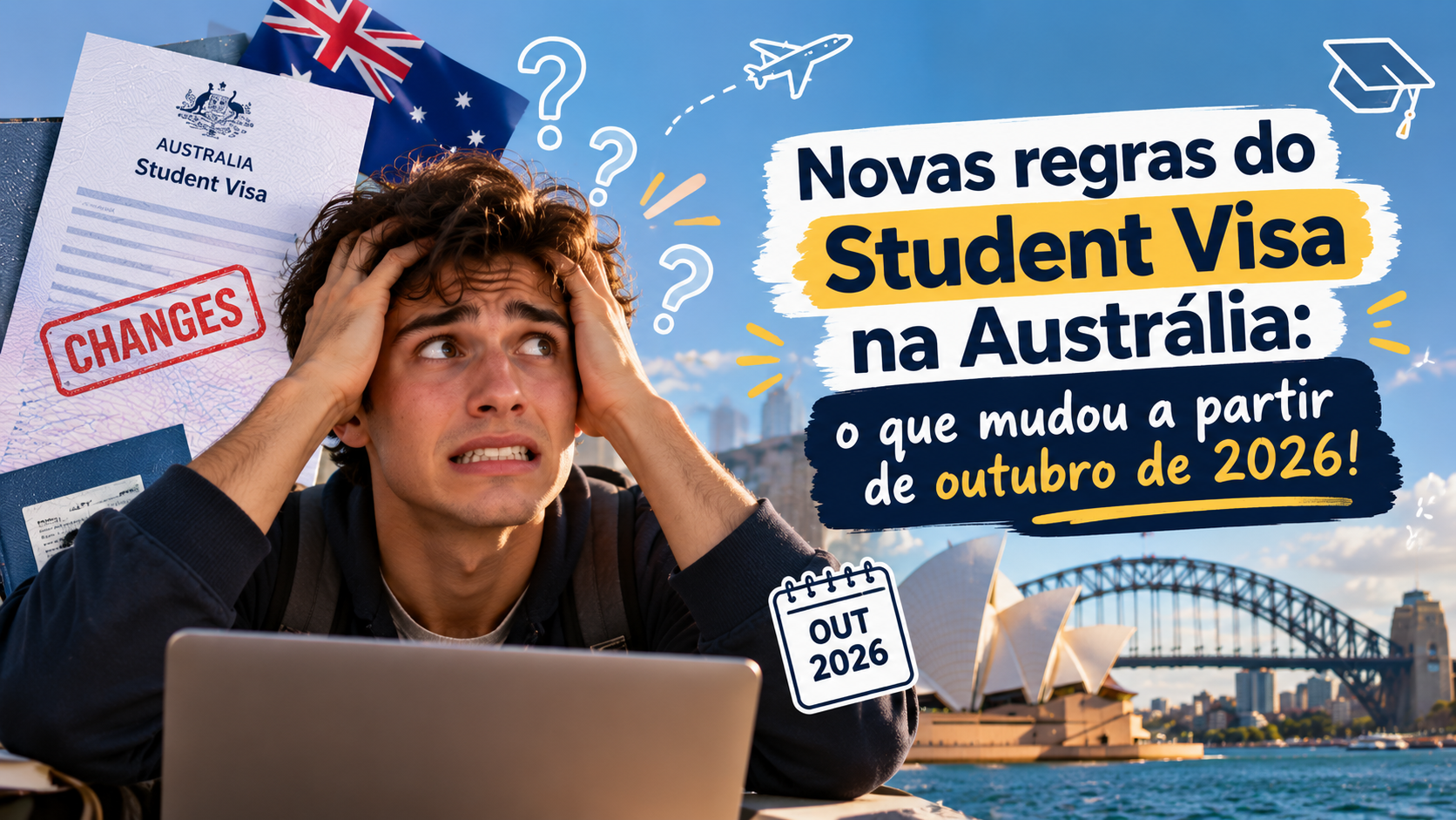 Novas regras do Student Visa na Austrália: o que mudou a partir de outubro de 2026!