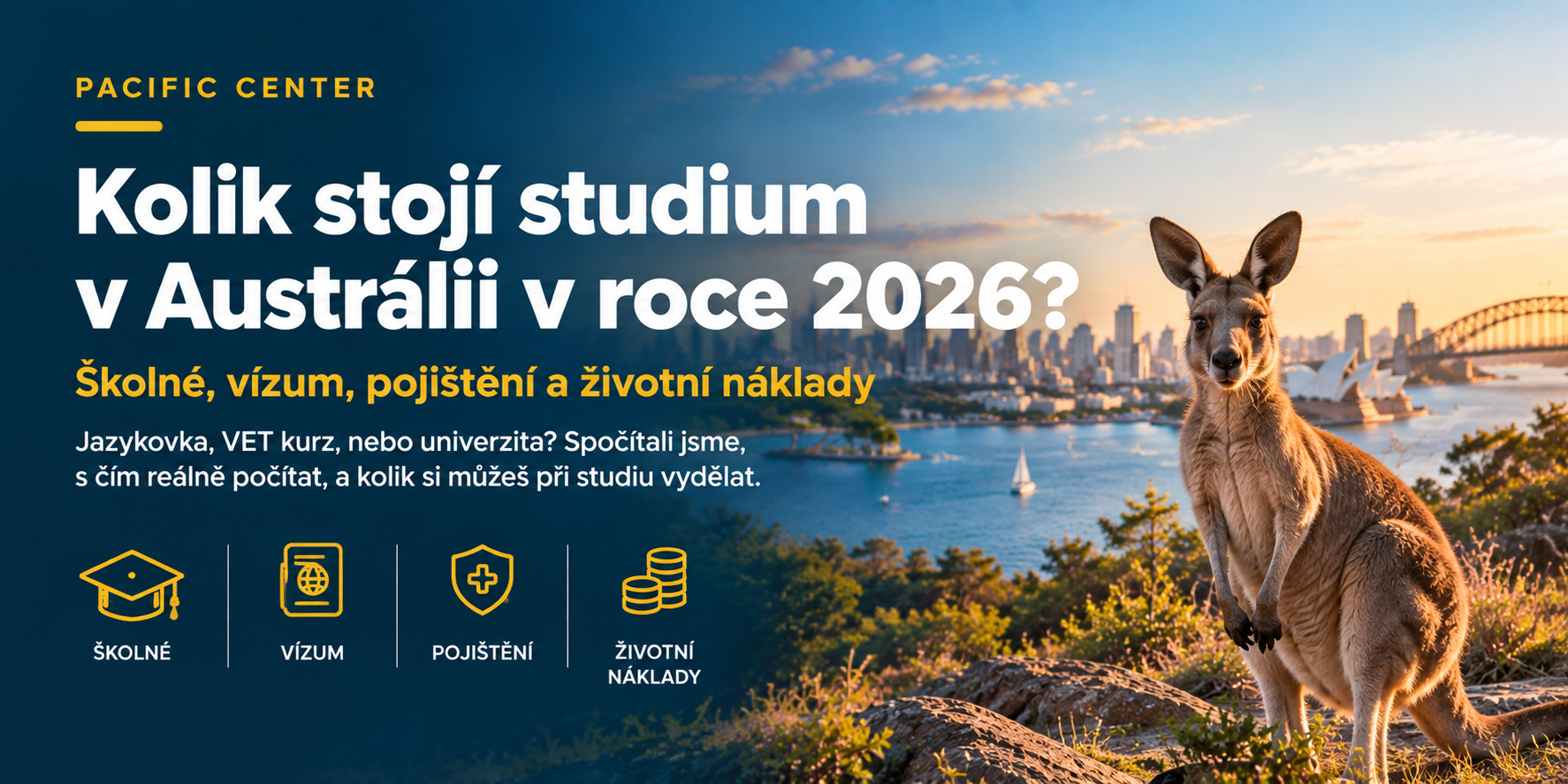 Kolik stojí studium v Austrálii v roce 2026 – školné, vízum, pojištění a životní náklady