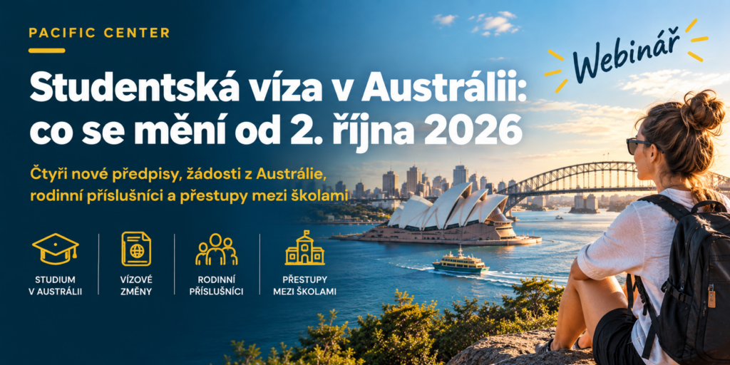 Studentská víza v Austrálii – změny od 2. října 2026